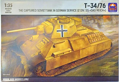 Ark Models 35041 T-34/76 The captured soviet Tank in German Service 1:35 Neu