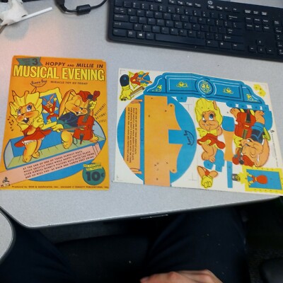 Tippy Toy #3 Hoppy and Millie Musical Evening Fawcett Comics paper toy shazam