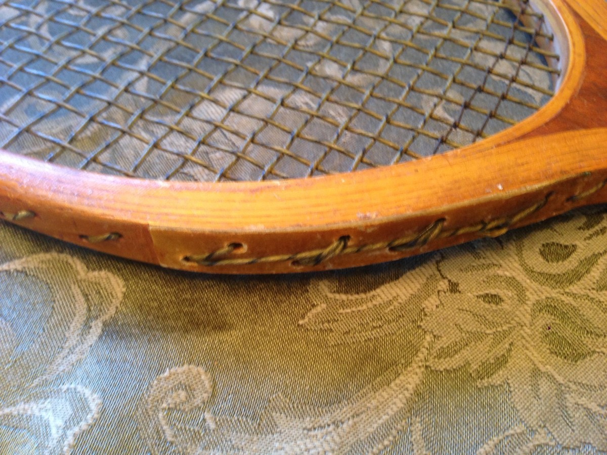 Raquette De Tennis En Bois Fino Combat - Vintage, Parfait état, Pour Expo Ou Jeu Rétro