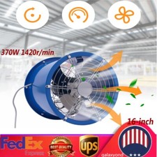 16" Pipe Spray Booth Paint Fumes Exhaust Fan Axial Fan Cylinder Fan 1420r/min