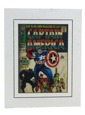 Captain America #100 Cover Art Print Matted Jack Kirby Marvel Comics Universe