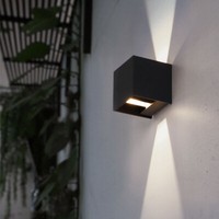 Wandleuchte AußEn Wandlampe Fassadenleuchte Schwarz Lichteffekt Up Down Led