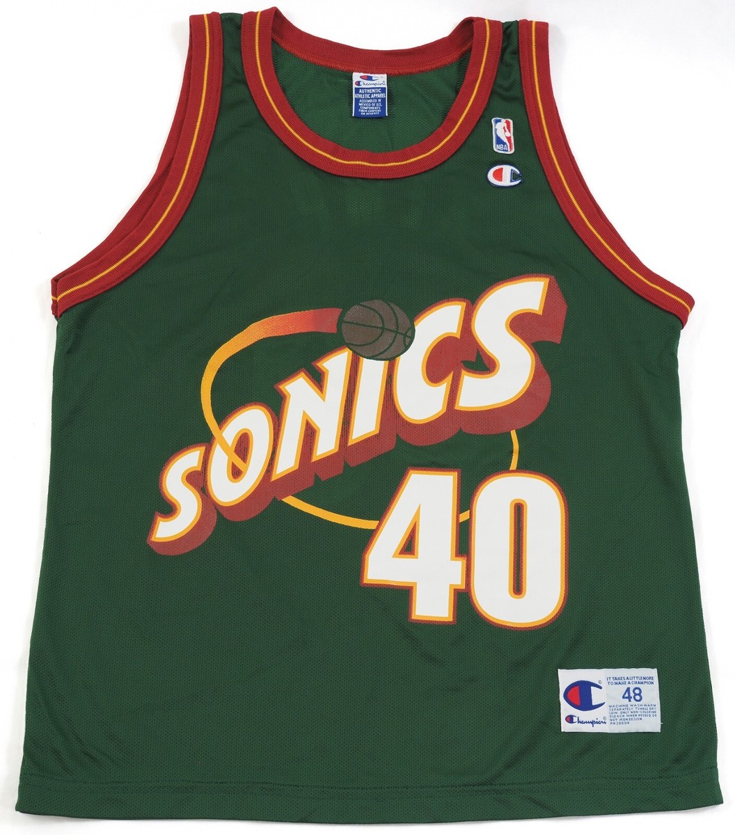 90s チャンピオン NBA ソニックス KEMP 48 ユニフォーム Vintage 90s Champion NBA Jersey SHAWN KEMP SEATTLE