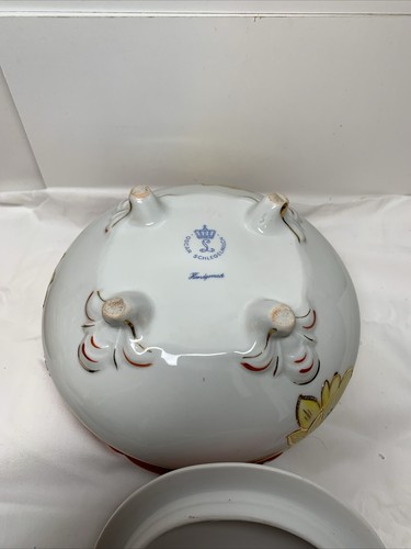 Vintage Oscar Schlegelmilch Porzellan 6,5"" Servierschüssel Blumenmuster sehr schön - Bild 8 von 12