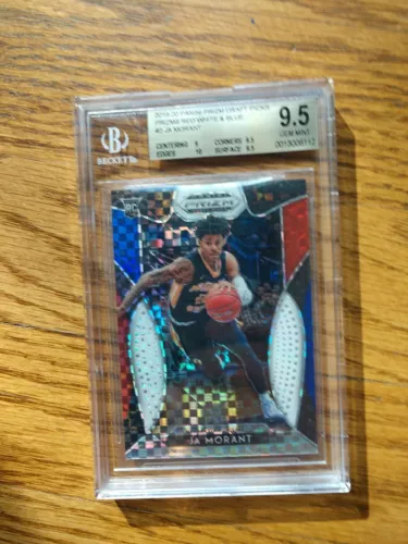2019-20 Prizm Draft Picks /99 Ja Morant Red White Blue Rookie RC BGS 9.5 #2