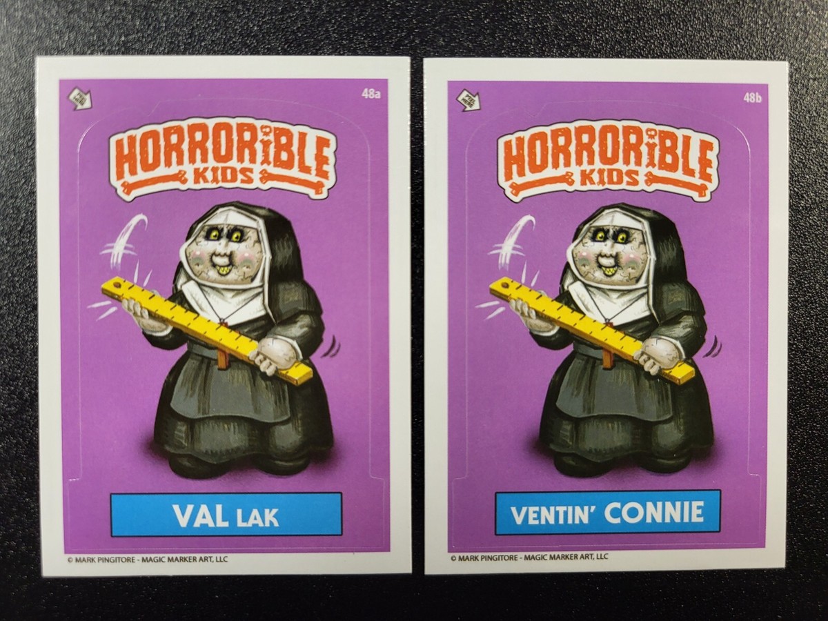 The Nun James Wan Taissa Farmiga Garbage Pail Kids Spoof
