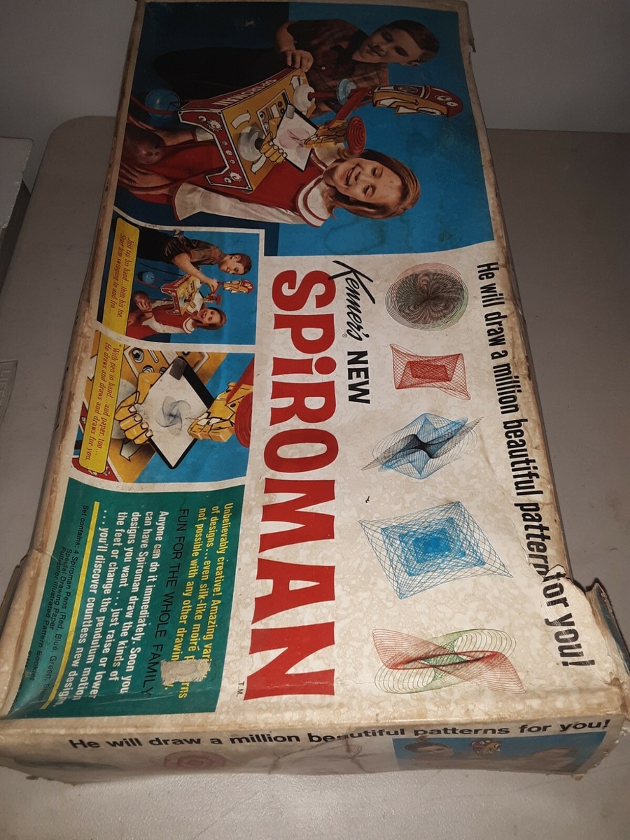 Kenner Spiroman 432 Spirograph Super Rare, Box Damage, see photos
