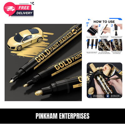 Art Liquid Gold Chrome Markers, KERIFI Reflective Gloss Metallic Chrome Marker