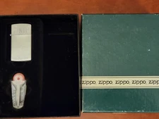 Small Zippo Lighter With Flints Set 1999 Personalized "SKIP" NEW! 