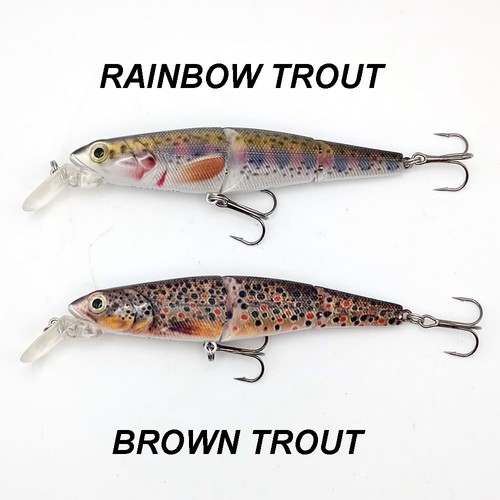 Pike Fishing Floating Jointed Lure Minnow Realscale Bait Free Wire Trace 16 Gram - Picture 14 of 15