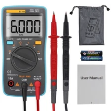 True RMS Auto-Ranging 6,000 Counts Handheld Digital Multimeter, Backlit LCD