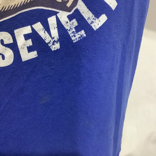 Camiseta Teddy Swolesvelt Buff President con America Love Tattoo Azul - Talla Mediu - Imagen 3 de 5