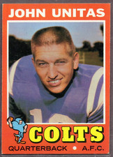 1971 Topps Set-Break #1 Johnny Unitas EX-EXMINT *JAYSACE*