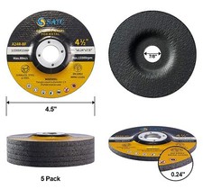10 Pack - 4-1/2" x 1/4" x 7/8" SATC Grinding Wheels for Aluminum and Soft Metals
