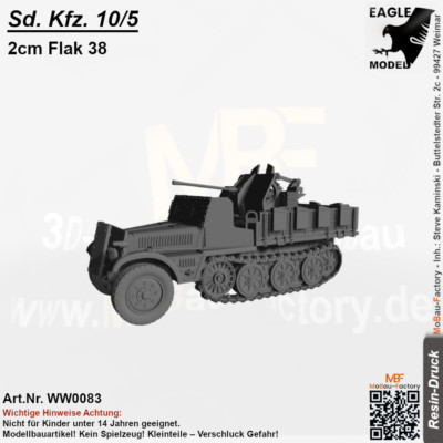 Sd. Kfz. 10/5 2cm Flak 38