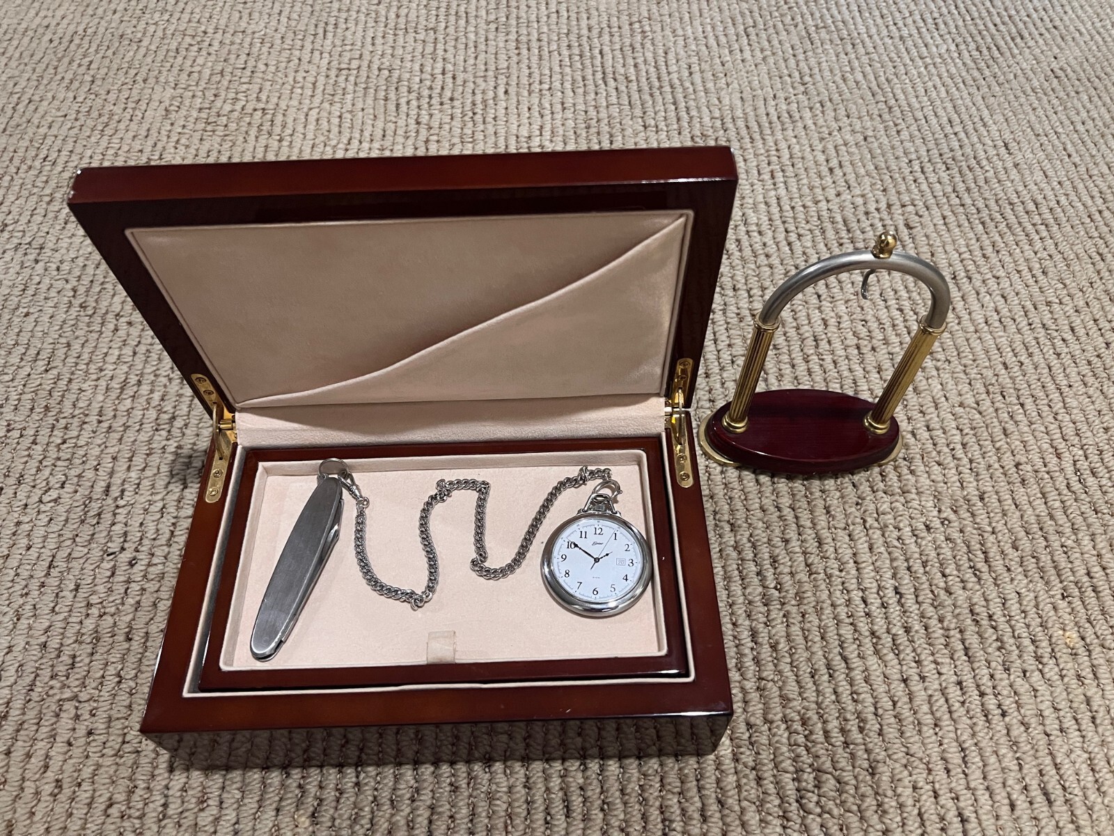 Belair Box Display Pocket Rare and Swiss With Watch Set Stand Vintage Jewel - vintagewatches.pk
