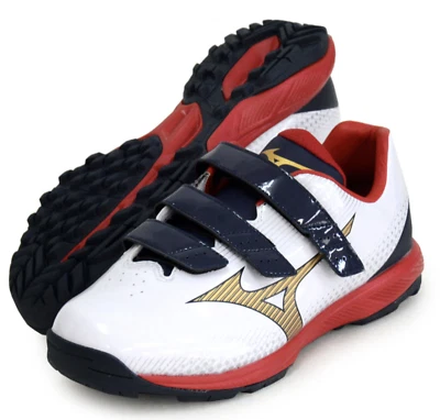 Mizuno Japan Baseballschuhe Revo Trainer Wide Softball Umpire 11GT2221 weiß Navi - Bild 1 von 3
