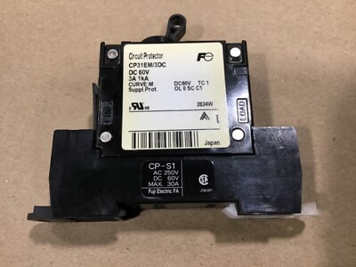 Fuji Electric CP31EM/3DC Circuit Protector 3A 1 Pole #23I38*AD | eBay