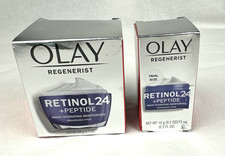 Olay Regenerist Retinol 24 Peptide Night Moisturizer w/Trvl Trial Sz, Free Ship