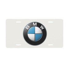 Bmw 12 X 6 In License Plate Stamped Metal Tag For Car Truck White