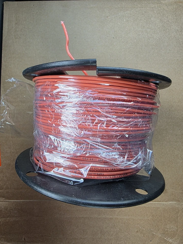 Southwire 11585701 Thhn строительный провод, медь, 14 Awg, 1C, оранжевый, твердый, 500 футов - Изображение 2 из 3