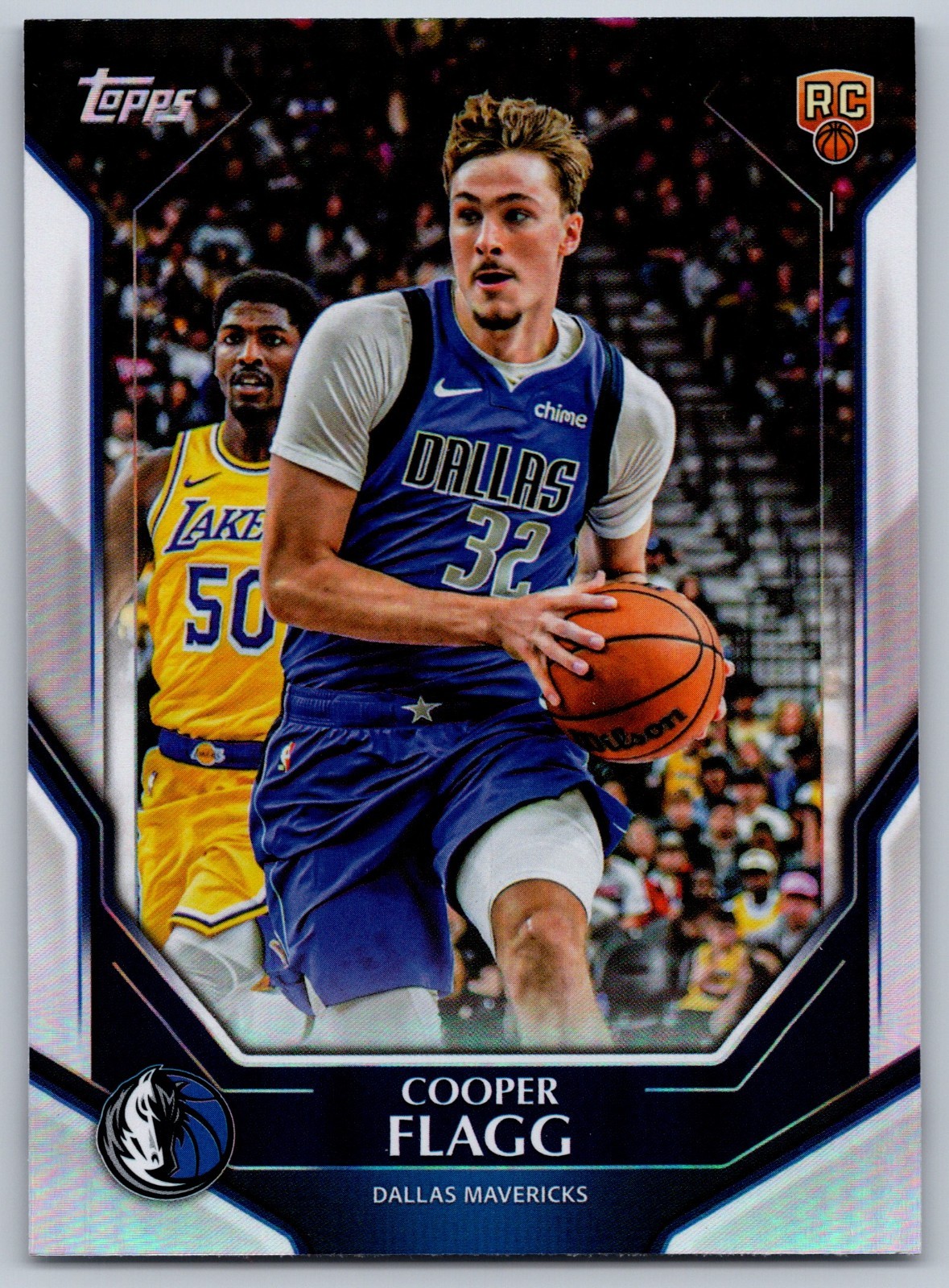 Cooper Flagg 2026 Topps Collector Rainbow Foil #NBA-6 Mavericks RC NM