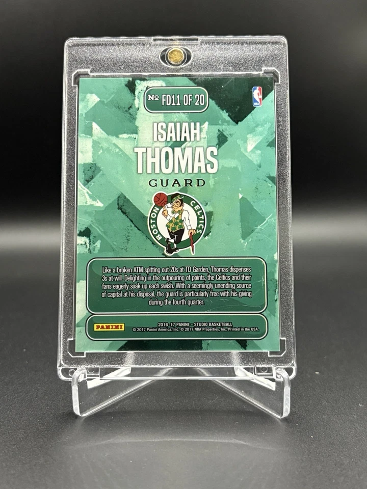 Panini Studio Isaiah Thomas From Downtown 2016 #FD11 Boston Celtics Foto 2 de 2