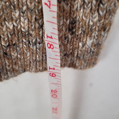 Boss Forenza brown cable knit puff sleeve alpaca wool sweater women's XS - Picture 14 of 14
