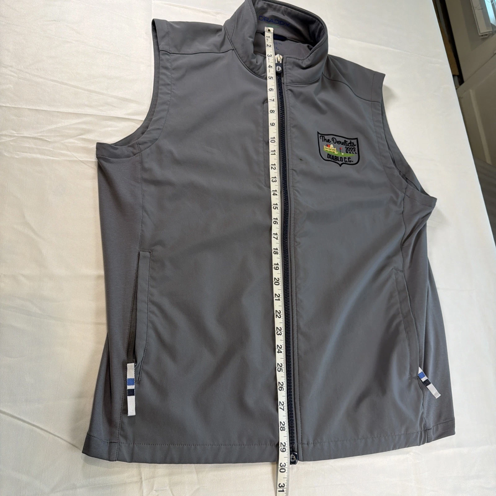 B Draddy Sport Everyday Vest Mens XL Gray with logo image 3