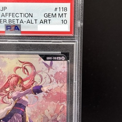 PSA 10 Gundam Card Game limited Box Ver.β GD01-118 U+ Lacus Clyne