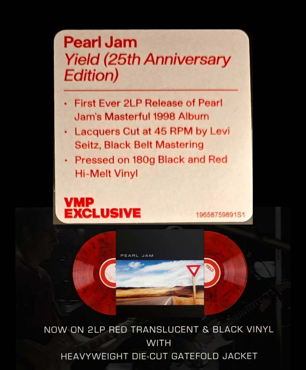 Pearl Jam Yield 45 RPM VMP 25th Anniversary 180Gm Red & Black
