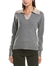 Incashmere Cashmere Polo Sweater Women's