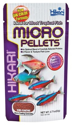 Hikari Tropical Semi-Floating Micro Pellets 0.77 Ounce (Pack of 1), Black 