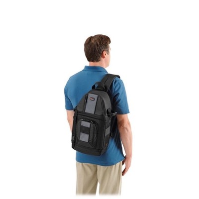 Lowepro Slingshot 102 AW DSLR Camera Sling Bag Black Gray with Rain Cover