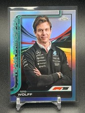 2025 Topps Chrome Silver Refractor F1 Toto Wolff #195