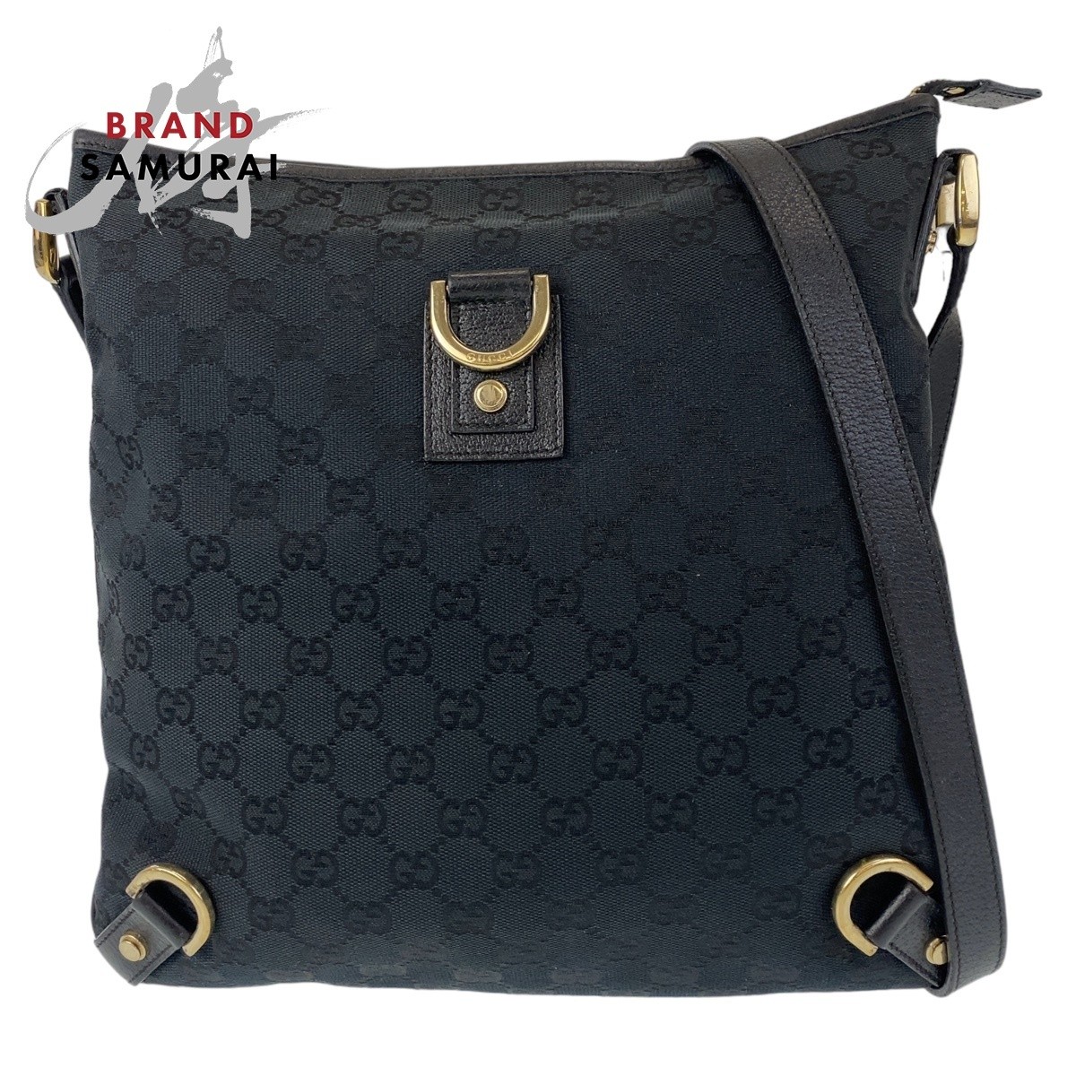 GUCCI Abby Black GG Canvas Shoulder Bag Japanese Import