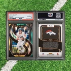 2024 Select Premier Bo Nix #117 Green & Yellow Shock Prizm (RC) Denver Broncos