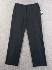 Tommy Hilfiger Womens Dress Pants 10 Black Polyester Blend Fairfield NWOT
