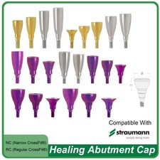 US Dental Healing Abutment Cap Fit Straumann ITI BLT/BL Implants RC NC Titanium