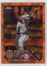2023 Topps Chrome Update Sapphire Edition Orange 18/25 Peyton Battenfield 4f5