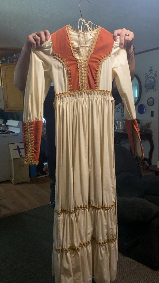 Vestido Gunne Sax Jessica McClintock años 70 raro estilo campesino. Foto 3 de 4