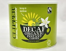 Clipper Fairtrade Organic Decaffeinated Decaf Instant Coffee Granules, 500g
