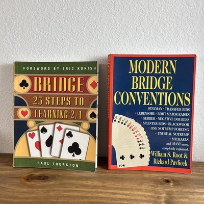 Bridge 25 Steps to Learning 2/1 Thurston + Modern Bridge Conventions | 2 Books! 