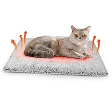Self Warming Cat Bed Mat, Self Heating Mat for Dog, Extra Warm 18x24in Black