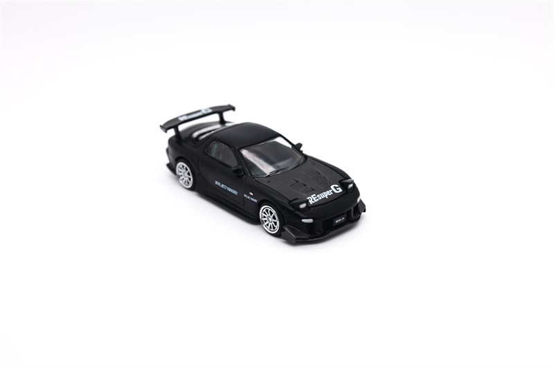 Xcartoys x POP RACE 1:64 RX7 RE AMEMIYA WIDE BODY grey Metal Diecast Model Car