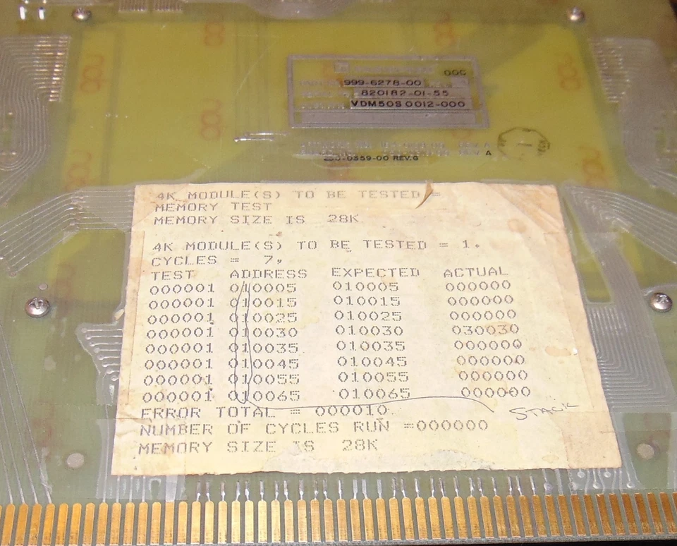 EXTREMELY RARE FERRITE COMPUTER MEMORY MODULE PN 999-6278-00 TEXAS INSTR? 1955? - Image 2 of 4