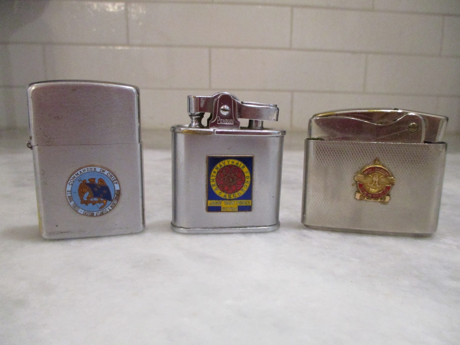 LIGHTERS-3 MILITARY USN ARMY AF JOINT TASK FORCE 7 ATOMIC BOMB+CEBMCO+COMM CHIEF