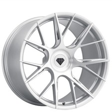 19x10 Blaque Diamond Wheels BD-F18 Brushed Silver Flow Forged Rims (4pcs)