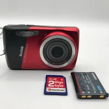 Kodak Digital Camera EasyShare M531 14.0MP Red With Battery Sd Card
