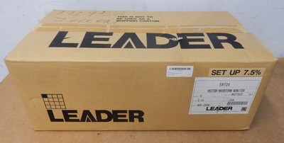 New in Box LEADER 5872A Vector/Waveform Monitor